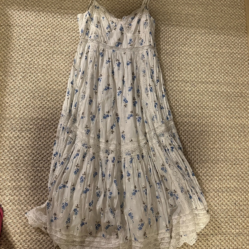 Floral Blue and White Women's Skirt